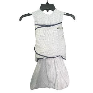 Halo Sleepsack Swaddle Baby Size S White 3 to 6 Months Polka Dot “Back is best”